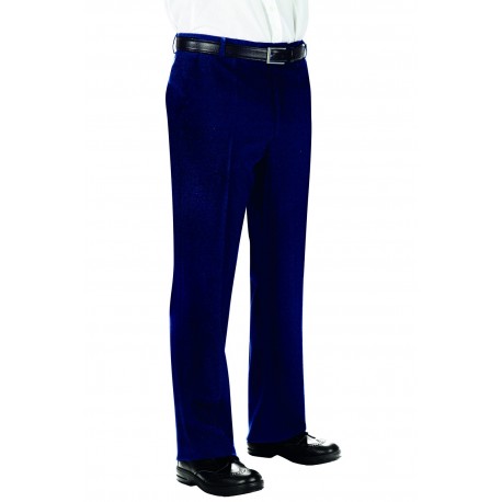 Pantalone cameriere s/pinces blu