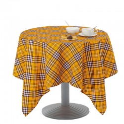 Tischdecke Schmutzabweisend tartan Orange ISACCO TAR413