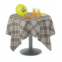 Tablecloths stain resistant tartan Cream ISACCO TAR405