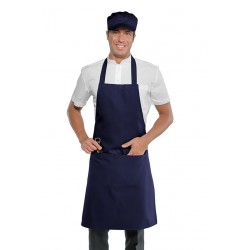 Apron Breast Cm 70x90with pocket Blue ISACCO 087002