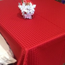 Tablecloths  Red  christmas weave