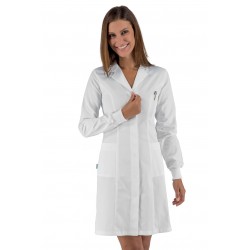 CAMICE VALENCIA SLIM POLSI IN MAGLIA BIANCO 100 % Cotone ISACCO 008500P