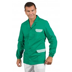 Tunic CARSON Green + Striped Green 65% Pol. 35% Cot. ISACCO 036604