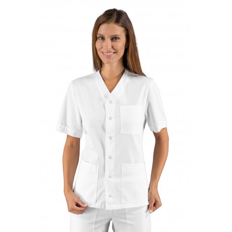CASACCA ZUOZ  manica corta BIANCO 100 % Cotone ISACCO 041200M
