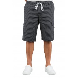 PANTACARGO SHORT VIENNA NERO 100 % Cotone ISACCO 044051S