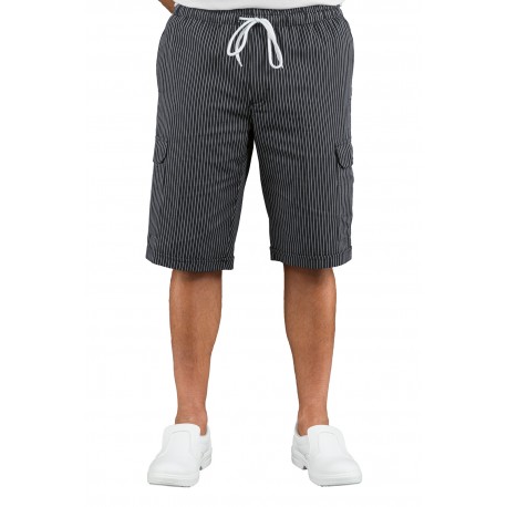 PANTACARGO SHORT VIENNA NERO 100 % Cotone ISACCO 044051S