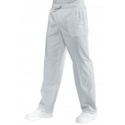 PANTALACCIO SUPER STRETCH BIANCO 97% Cotone  3% SPANDEX ISACCO 044078