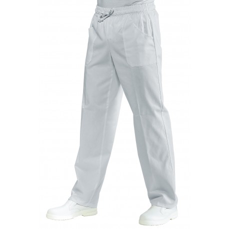 PANTALACCIO SUPER STRETCH BIANCO 97% Cotone  3% SPANDEX ISACCO 044078