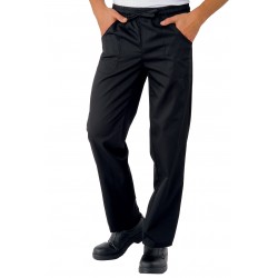 Trousers SUPER STRETCH Black 97% COTTON  3% SPANDEX ISACCO 044079