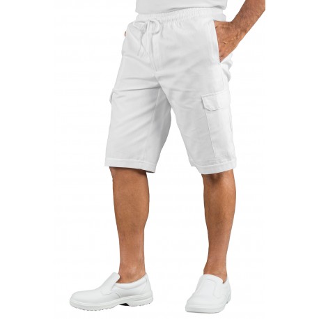 PANTACARGO SHORT Weiß 100 % COTTON ISACCO 044110S