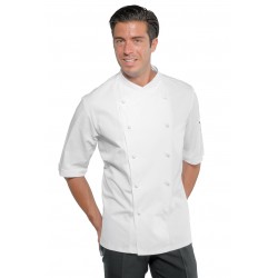 Jacket Chef MONACOshort sleeve100 % COTTON ISACCO 057450M