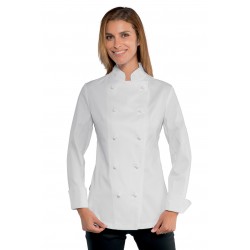 GIACCA LADY EXTRALIGHT SUPER STRETCH BIANCO 97% Cotone  3% SPANDEX ISACCO 057560