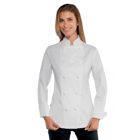 GIACCA LADY EXTRALIGHT SUPER STRETCH BIANCO 97% Cotone  3% SPANDEX ISACCO 057560