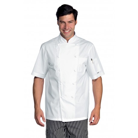 Jacket Chef ROMAshort sleeve65% Pol. 35% Cot. ISACCO 058000M