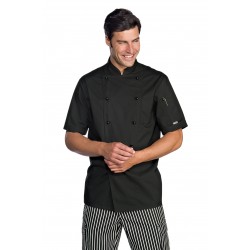 Jacket Chef BLACKCHEF short sleeve 65% Pol. 35% Cot. ISACCO 059001M