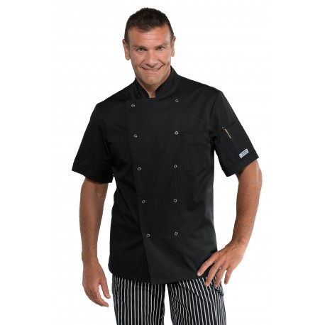 Jacket Chef FRANCOFORTE short sleeve 100% Polyester SUPERDRY Microfiber ISACCO 059019M