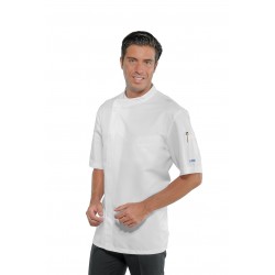 Jacket Chef BILBAO short sleeve White 100 % COTTON ISACCO 059350M