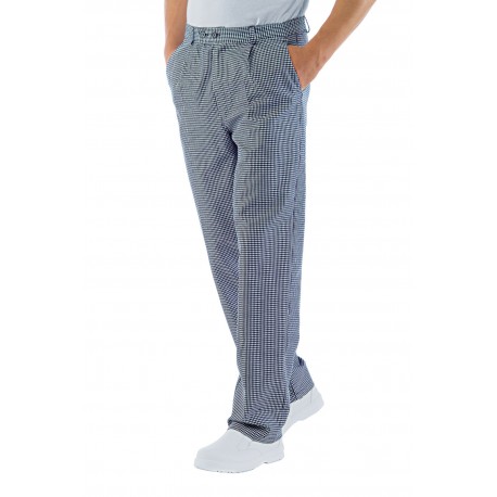 PANTALONE CUOCO PIED DE POULE TG 64 100 % COTTON ISACCO 064064