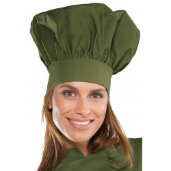 Hat Chef Army Green 65% Pol. 35% Cot. ISACCO 075034