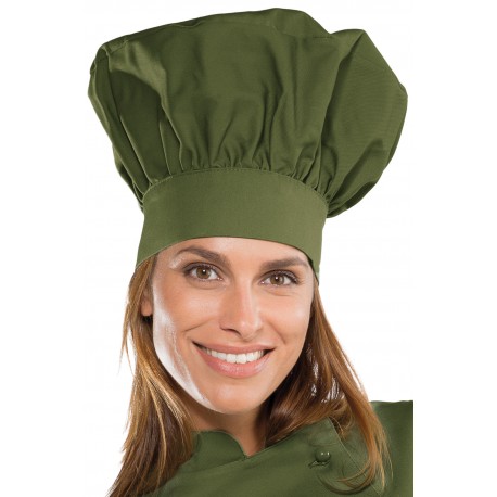 Hat Chef Army Green 65% Pol. 35% Cot. ISACCO 075034