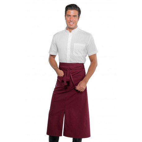 Apron MIKONOS Burgundy 65% Pol. 35% Cot. ISACCO 114603