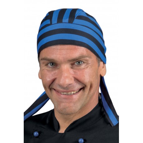 Bandanas Black/Azure 100 % COTTON ISACCO 124157