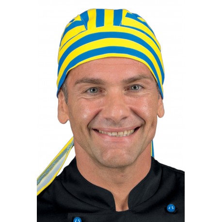 BANDANA GIALLO/BLU 100 % Cotone ISACCO 124162