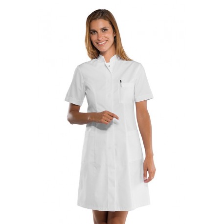 CAMICE CATALINA manica corta SUPER STRETCH BIANCO 97% Cotone  3% SPANDEX ISACCO 007878M