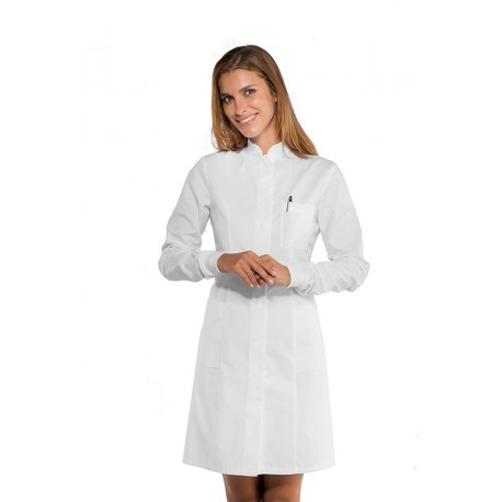 CAMICE CATALINA POLSI IN MAGLIA SUPER STRETCH BIANCO 97% Cotone  3% SPANDEX ISACCO 007878P