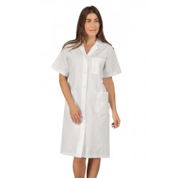 CAMICE AMBURGO manica corta BIANCO 100 % Cotone ISACCO 008100M