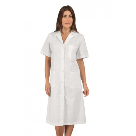 CAMICE VICHY manica corta BIANCO 100 % Cotone ISACCO 008200M