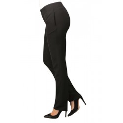 PANTALONE CAPRI NERO 96% POLYESTER 4% SPANDEX ISACCO 024111