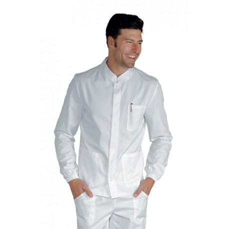 CASACCA CORFÙ SUPER STRETCH BIANCO 97% COTTON  3% SPANDEX ISACCO 055078