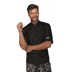 GIACCA ALABAMA SLIM manica corta EXTRALIGHT SUPER STRETCH NERO 97% Cotone  3% SPANDEX ISACCO 057361M