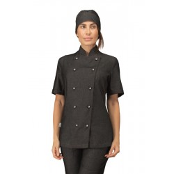 GIACCA LADYCHEF M/M BLACK JEANS 100 % COTTON ISACCO 057641M