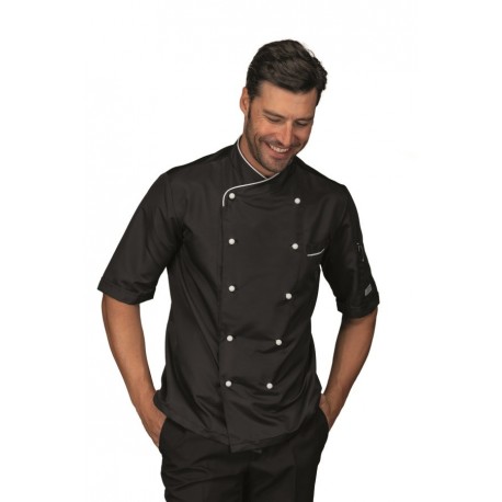 Jacket CALIFORNIA SLIM   short sleeves   UPERDRY Black + White 100% Polyester SUPERDRY Microfiber ISACCO 058331M