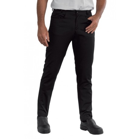 PANTALONE YALE JERSEY MILANO NERO 96% POLYESTER 4% SPANDEX ISACCO 064591