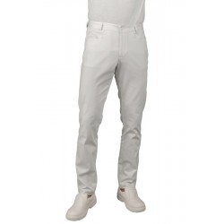PANTALONE  YALE SLIM SUPER STRETCH BIANCO 97% Cotone  3% SPANDEX ISACCO 064578