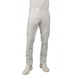 PANTALONE  YALE SLIM SUPER STRETCH BIANCO 97% COTTON  3% SPANDEX ISACCO 064578