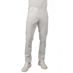 Trousers  YALE SLIM SUPER STRETCH White 97% COTTON  3% SPANDEX ISACCO 064578