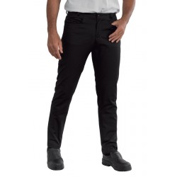 Trousers  YALE SLIM SUPER STRETCH Black 97% COTTON  3% SPANDEX ISACCO 064579
