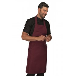 Apron CHAMPAGNE Burgundy 100% Polyester ISACCO 088003