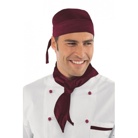 Chef Foulard  Burgundy 65% Pol.% 35%Cot. Isacco 089003