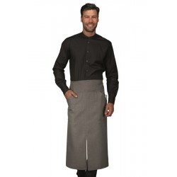Apron versailles with slit SMOKE 100% Polyester ISACCO 114221