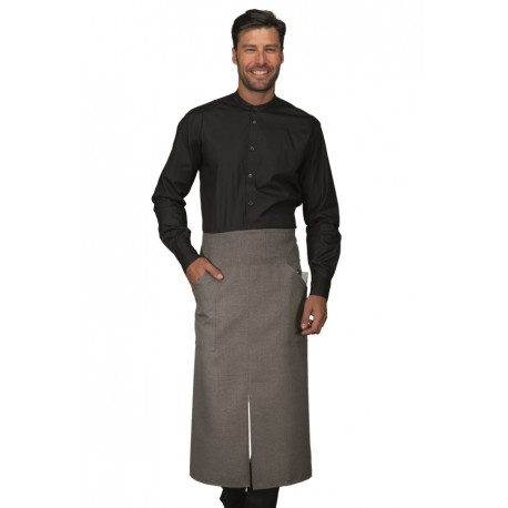 Apron versailles with slit SMOKE 100% Polyester ISACCO 114221