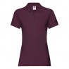 POLO PREMIUM LADY BORDEAUX 100%COTONE