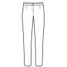 Pantalone trendy nero ISACCO 024201 - Fronte