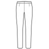 Pantalone trendy nero ISACCO 024201 - Retro