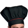 Cappello nero profilo rosso ISACCO 075207 - 