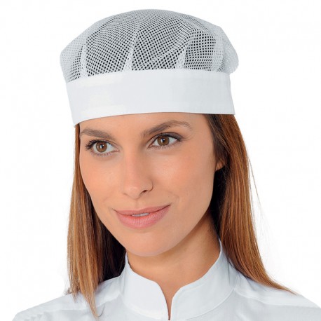 Cappello bob con rete Bianco ISACCO 078310